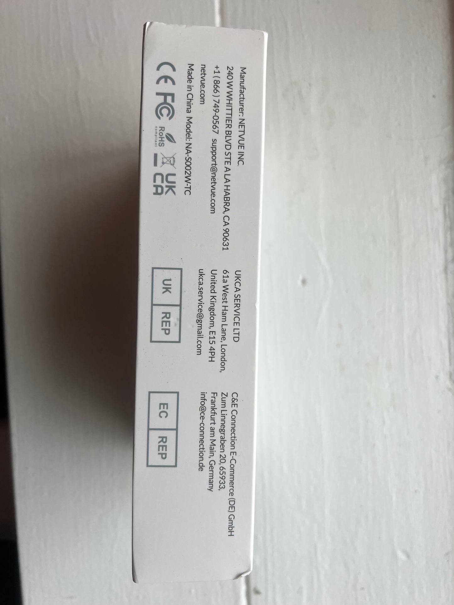 NETVUE 3W Solar Panel, Type-C Charger, Waterproof, Lite White