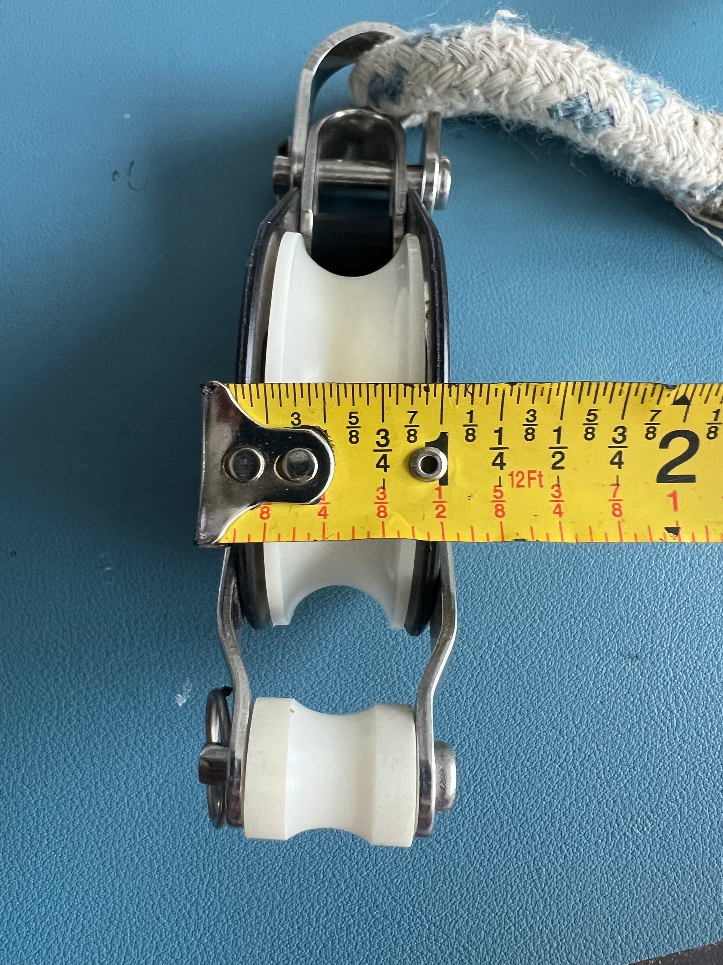 Merriman Single Block w/ Shackle, Becket, and Line