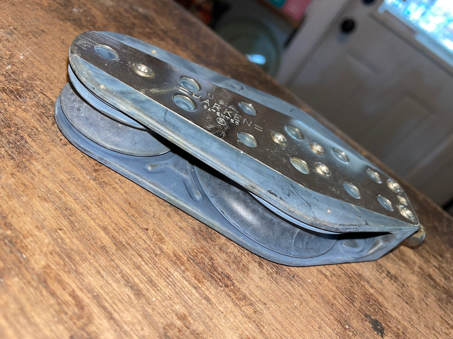 Harken Swivel Fiddle 3” & 1 7/8” Sheaves -1/2” Line