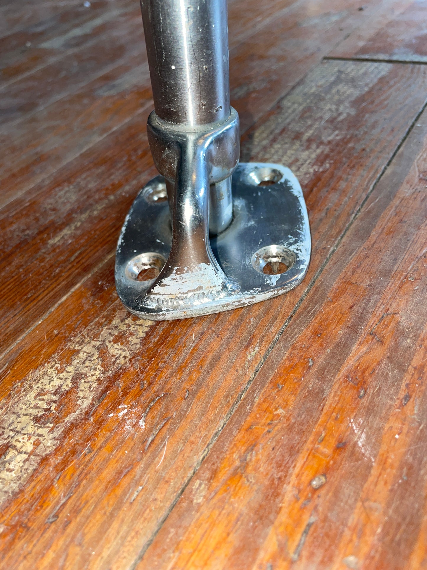 12 3/4” OR 15 1/2” Tall Single Lifeline Angled Stanchion