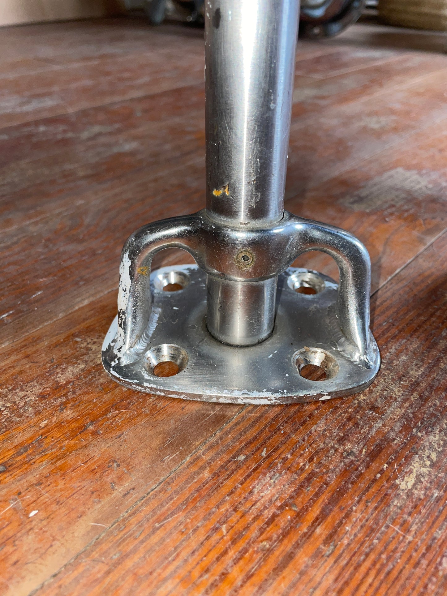 12 3/4” OR 15 1/2” Tall Single Lifeline Angled Stanchion