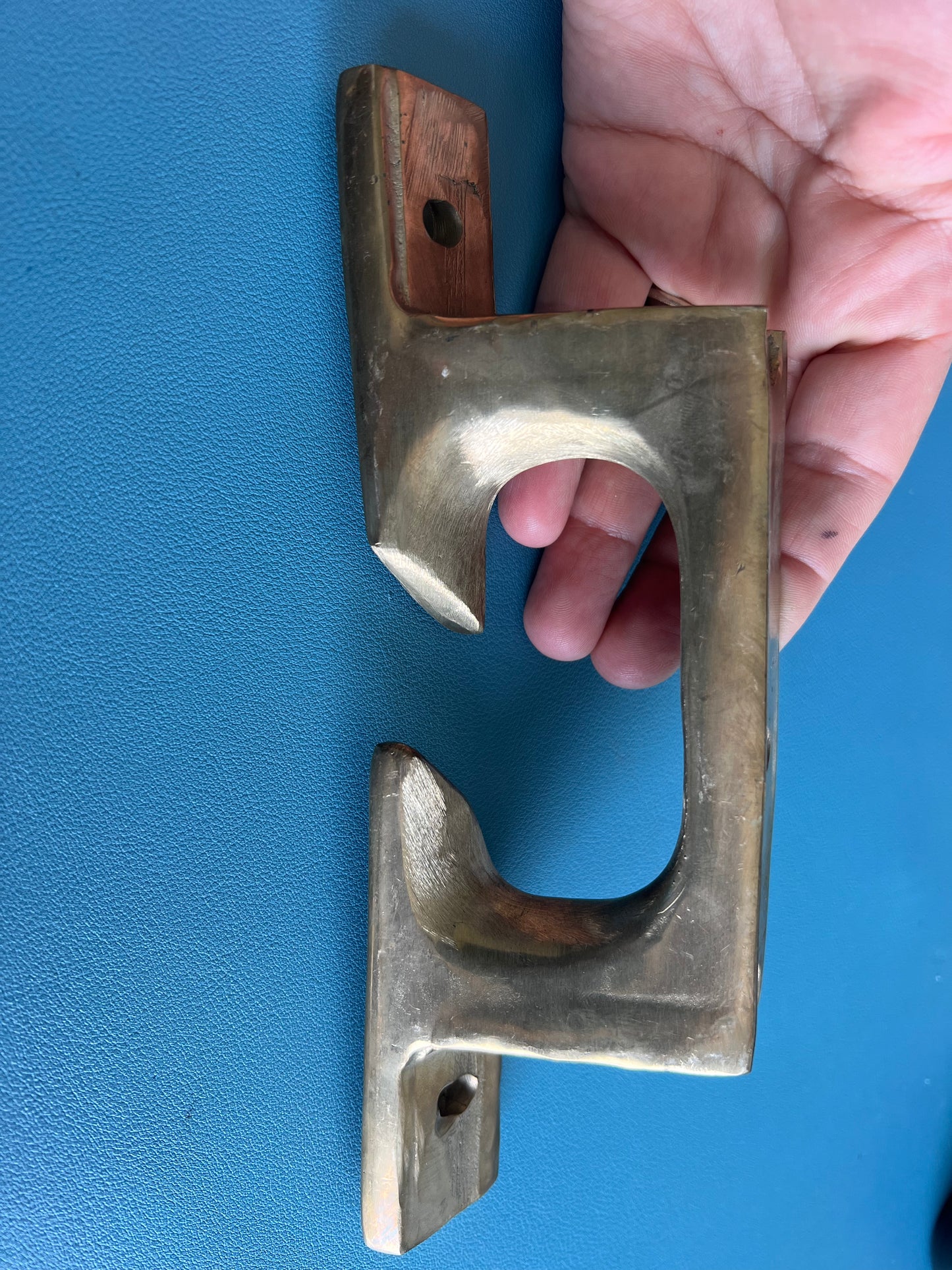 Bronze 8” Angled Mid Rail Chock Cleat Code BB4397