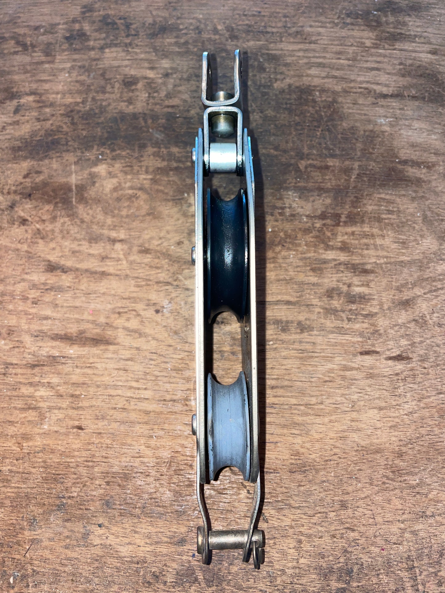 Garhauer Swivel Fiddle Block 2 1/2 & 1 3/4” Sheaves - 7/16” Line With Beckett