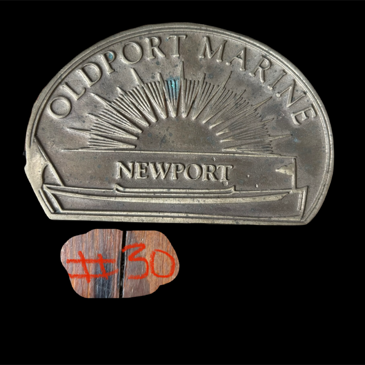 Oldport Marine Newport Builders Plate