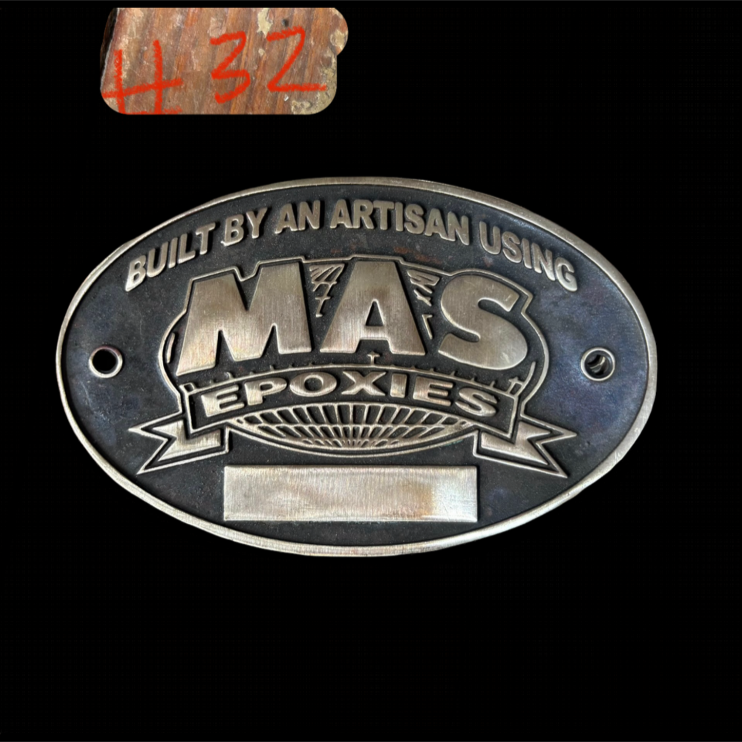 Built BY An Artisan Using MAS Epoxies Plate