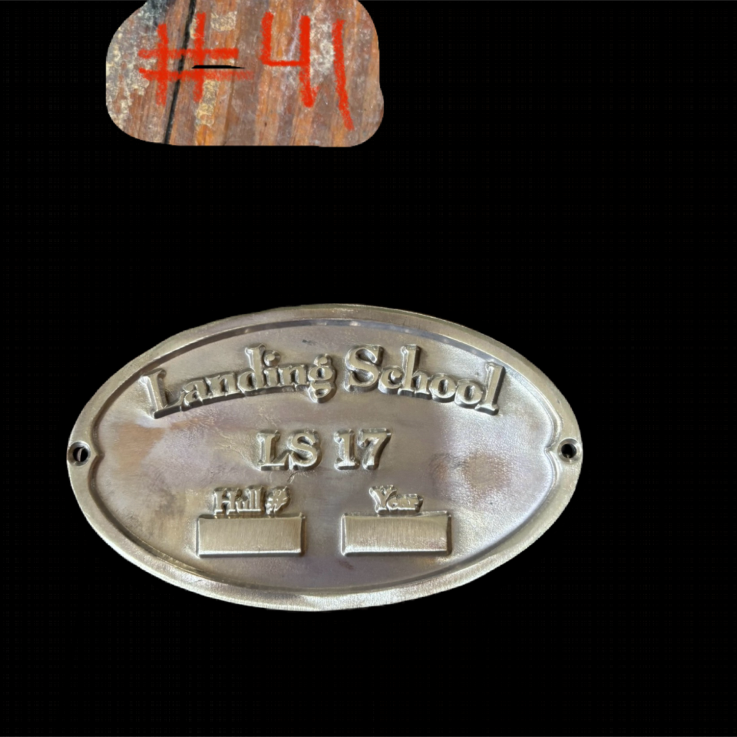 Landing School LS 17 Builders Plate