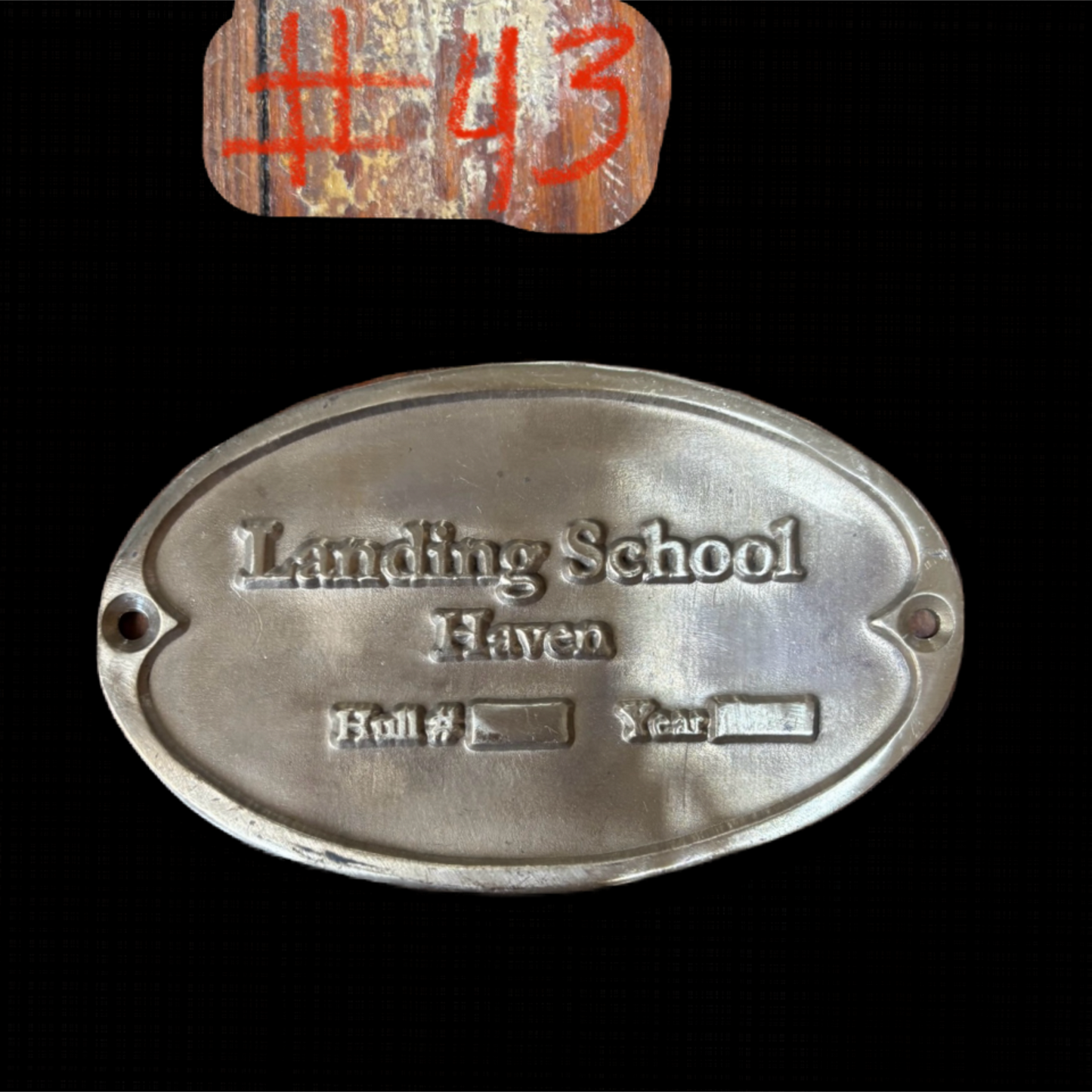 Landing School Haven Builders Plate