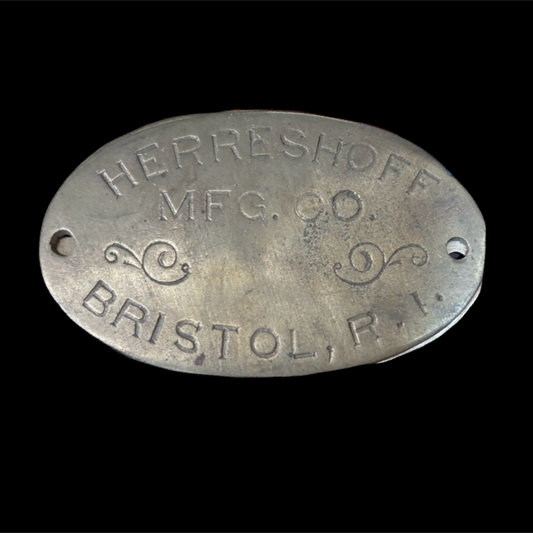 Herreshoff MFC. CO Bristol RI Builders Plate