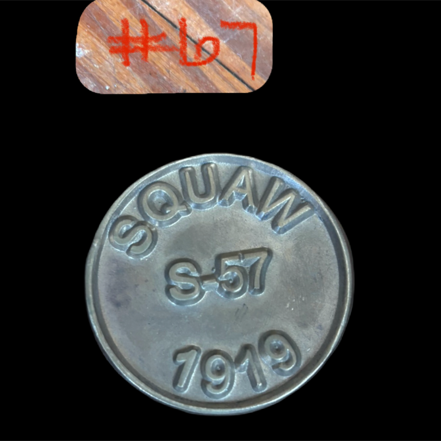 Squaw S-57 1919 Builders Plate