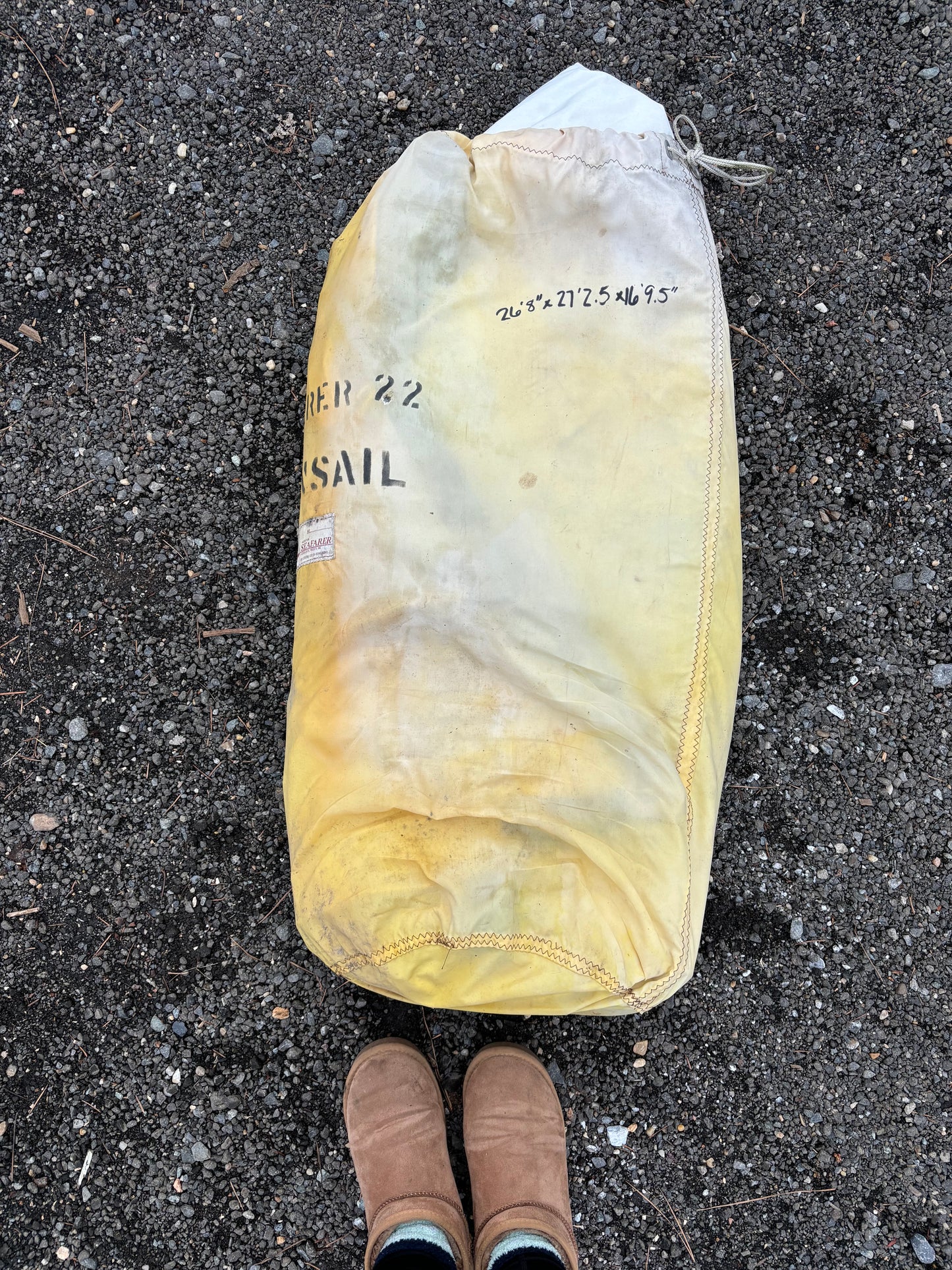 Seafarer 22 Rolling Furler Genoa Sail - 26’ 8.5” x 27’2.5” x 16’ 9.5”