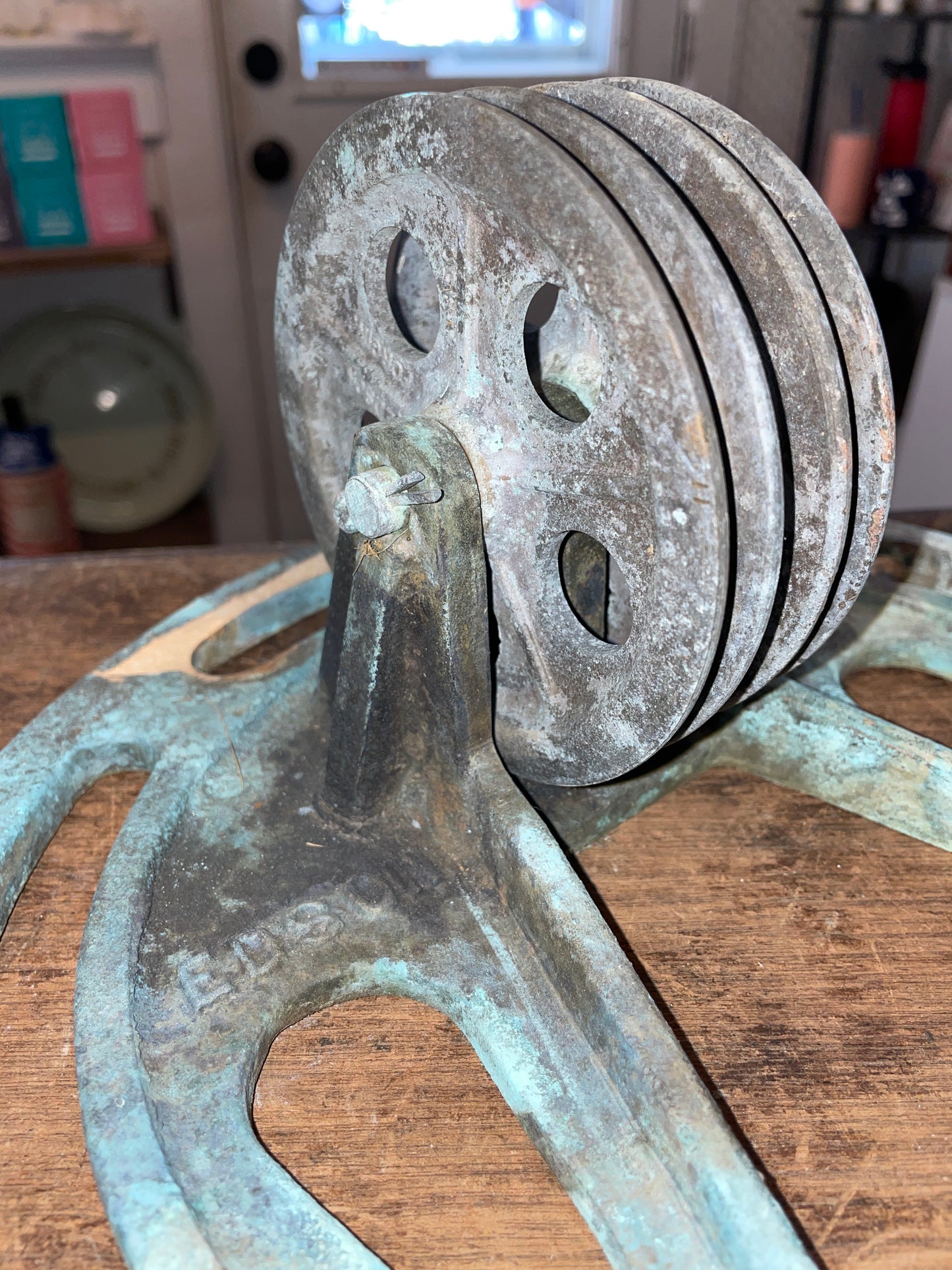 Edson 4” Bronze Idler Steering Pedestal Pulleys