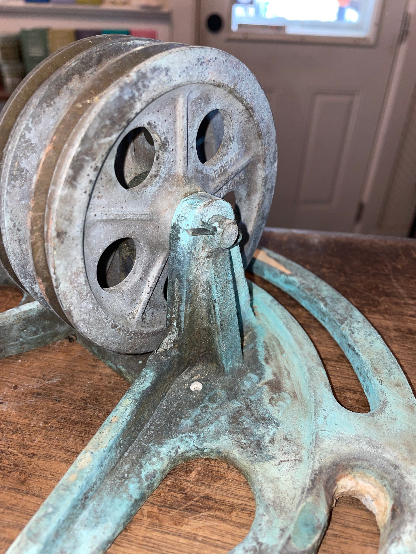 Edson 4” Bronze Idler Steering Pedestal Pulleys