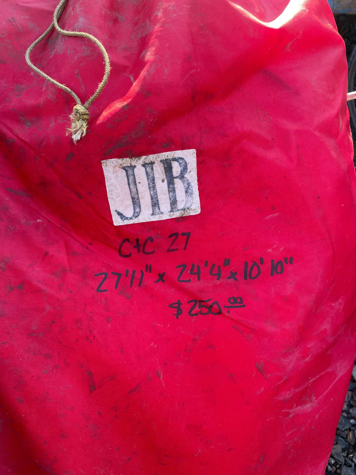 C&C 27 Jib Sail- 27’11” x 24’4” x 10’10”