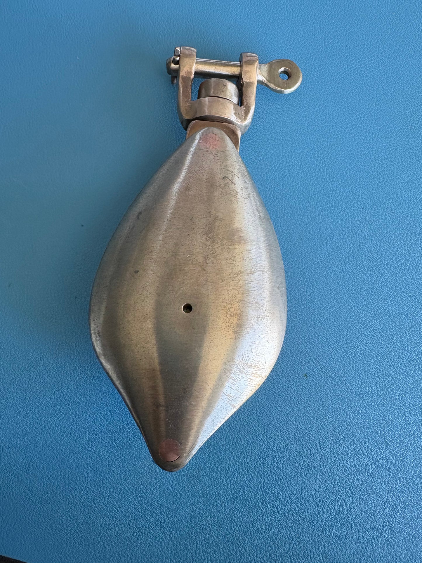 Bronze Single Block 1/2" line with Short Swivel Shackle