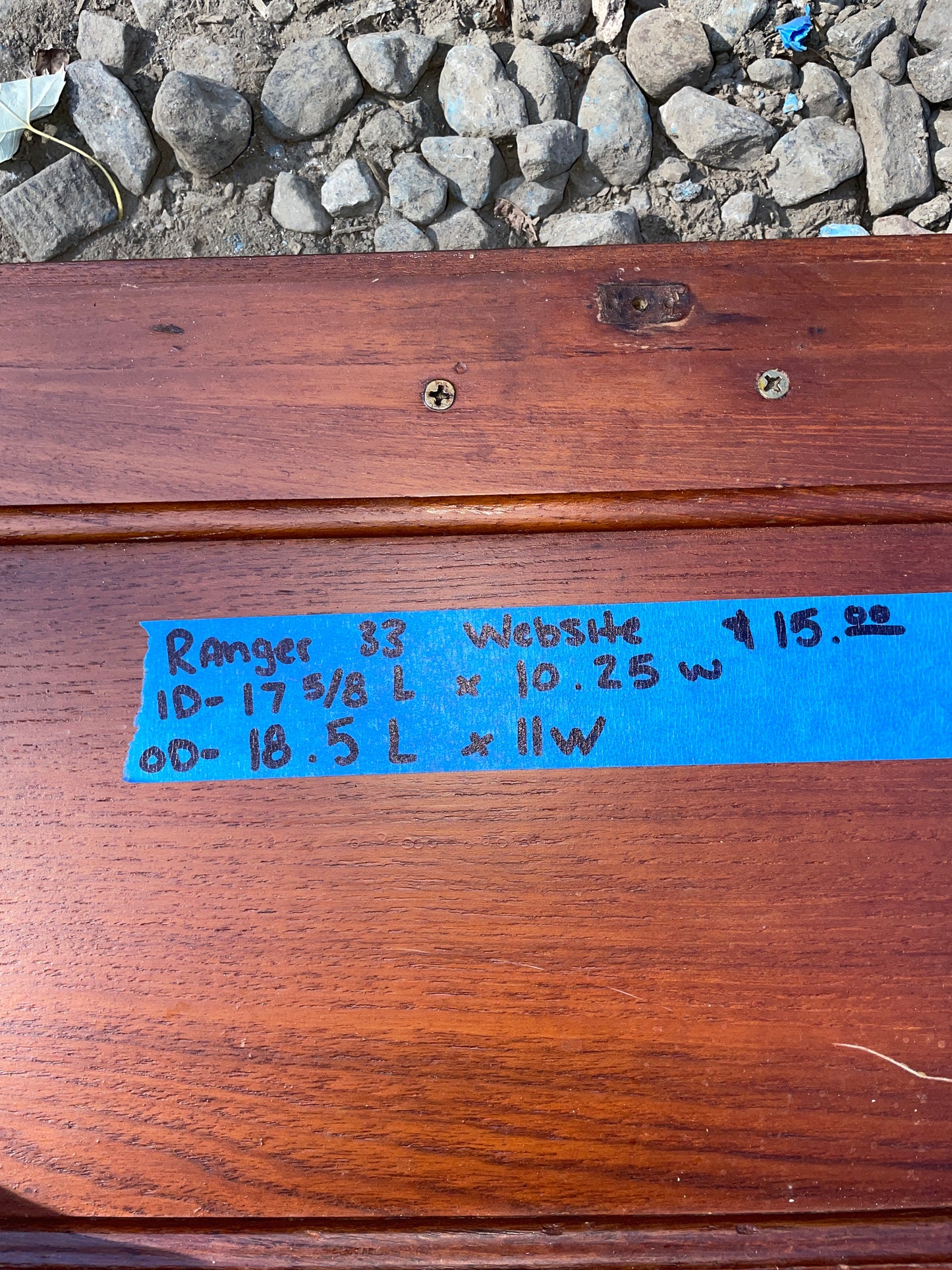 Ranger 33 Interior Door - ID 17 5/8” Long x 10 1/4” Wide #75