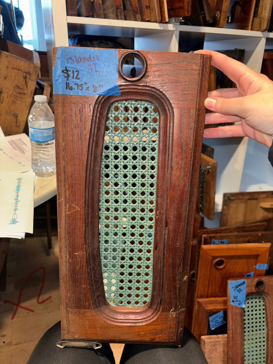 Islander 32 Interior Door With Wicker Screen - 16 3/4” Long x 8” Wide #117