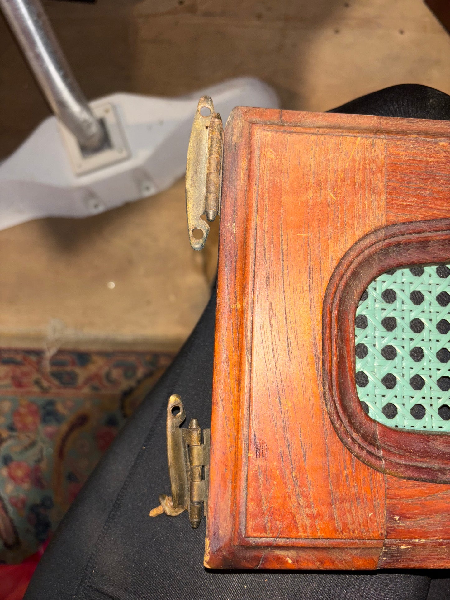 Islander 32 Interior Door With Wicker Screen - 16 3/4” Long x 8” Wide #117