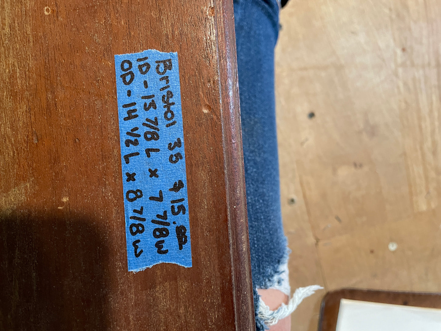 Bristol 35 Small Interior Cabinet Door- ID 13 7/8” L x 7 7/8” W #109