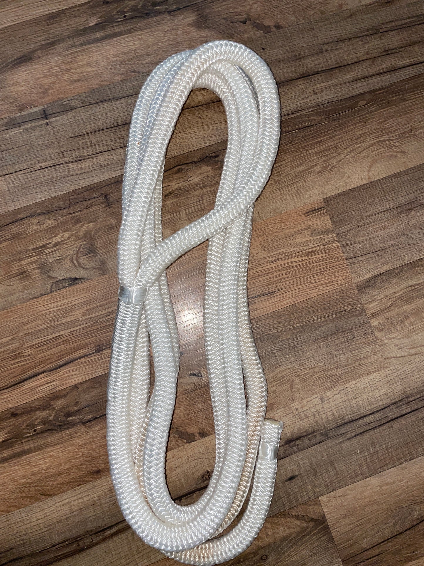 13' OF 3/4” White Dock Line