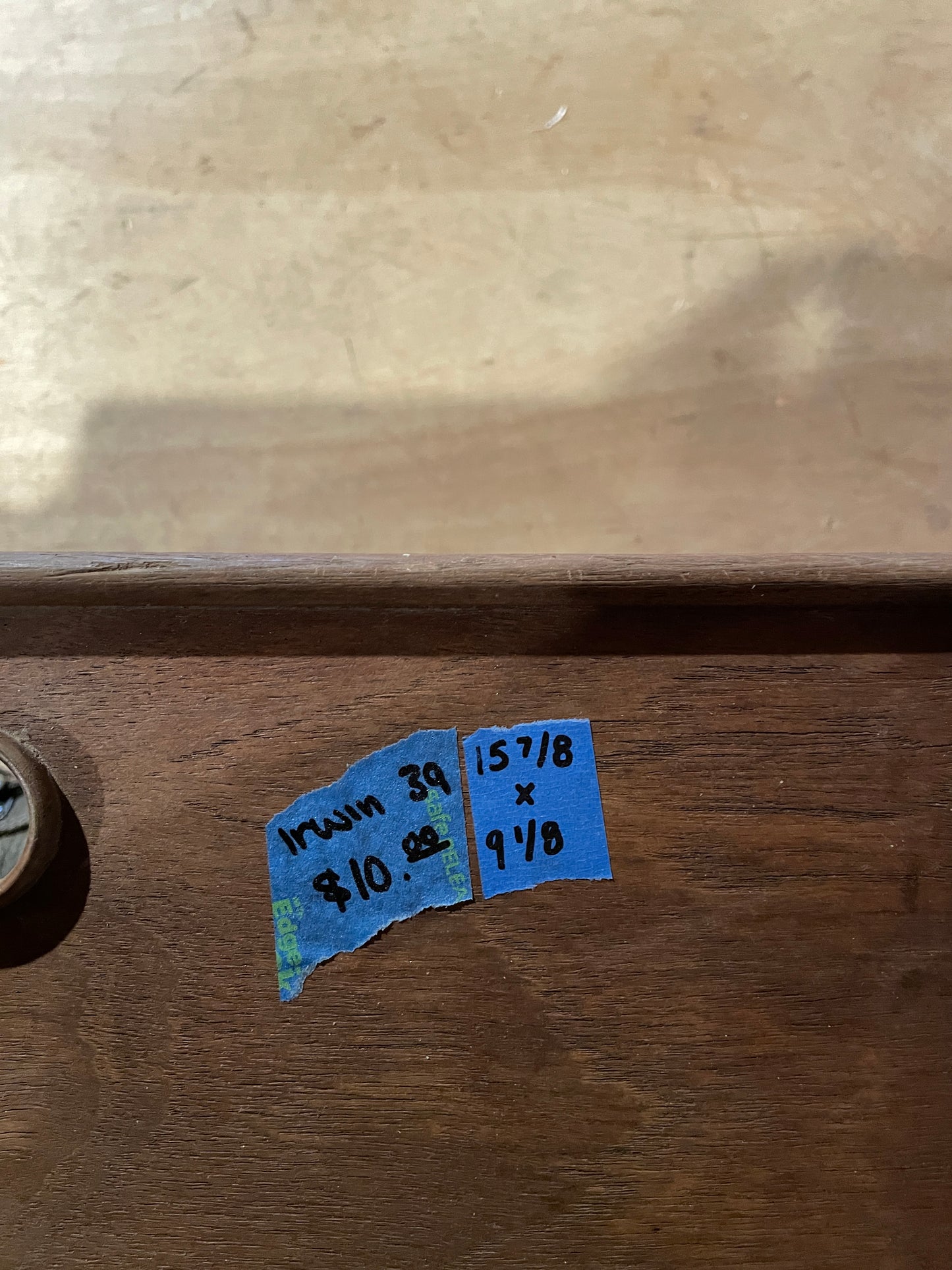 Irwin 39 Interior Cabinet Door- OD 15 7/8” L x 9 1/8” W