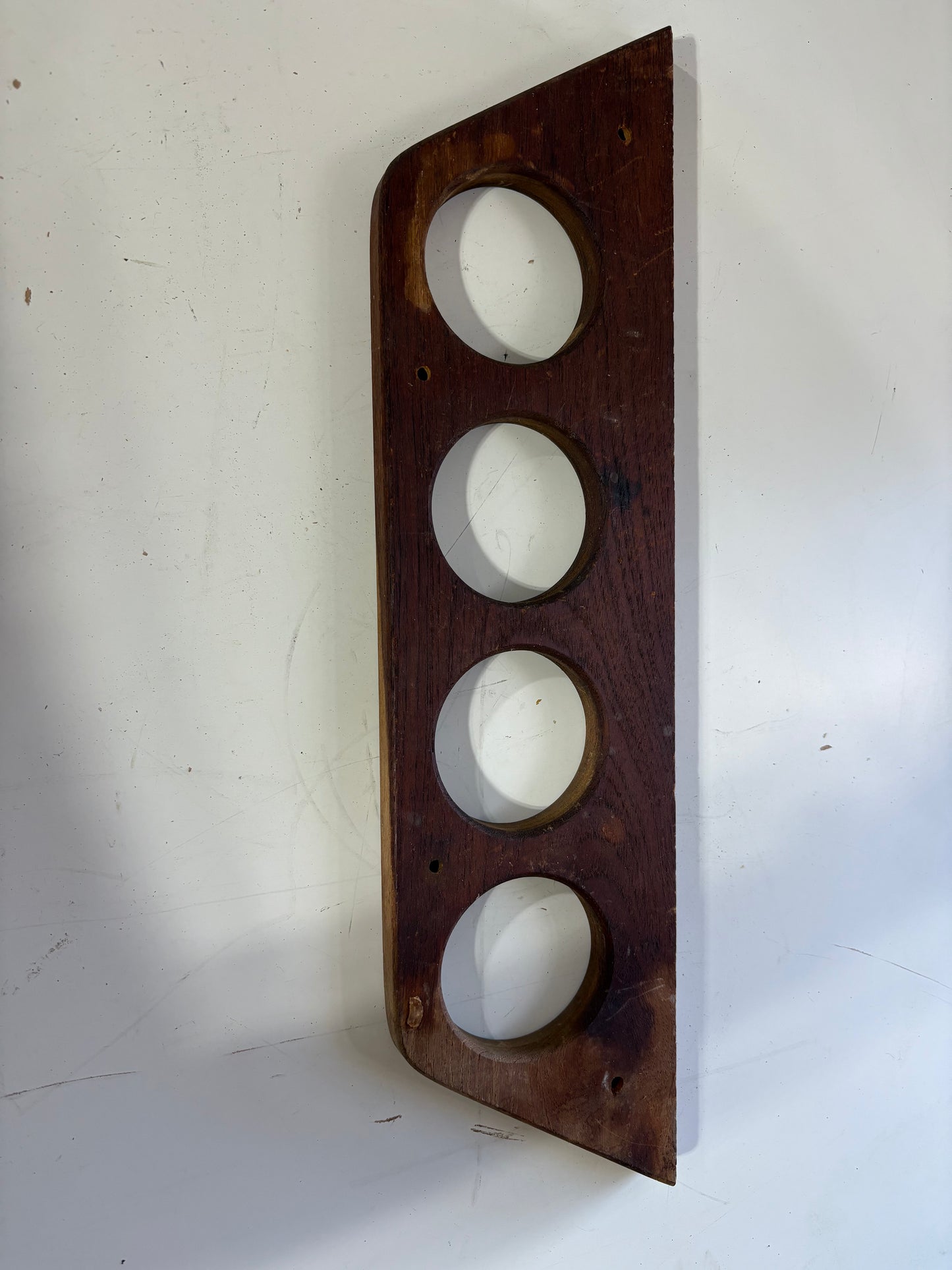 Teak Wall Mounted Cup Holder