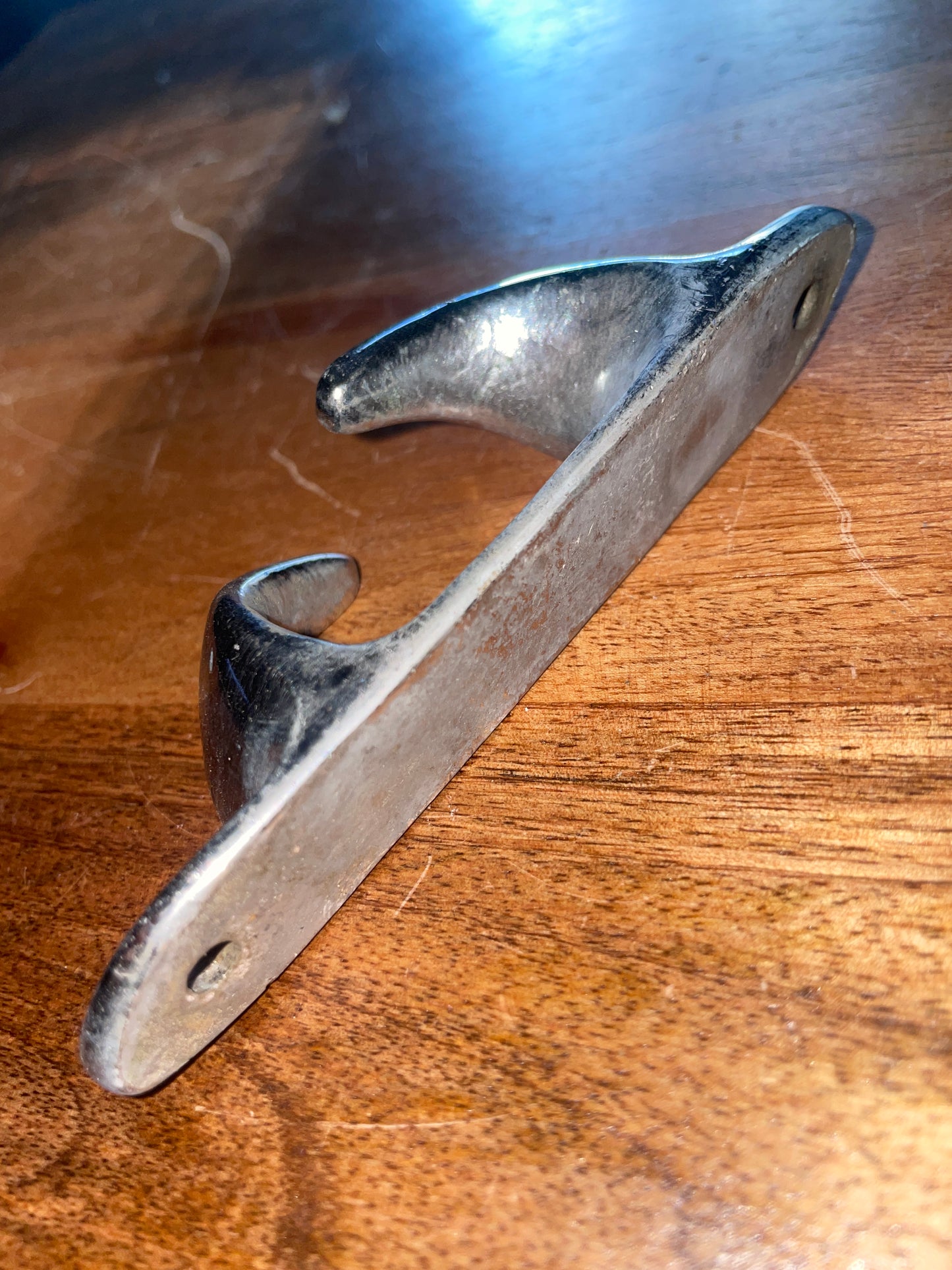 Single 4 1/2” Chromed Chock Cleat