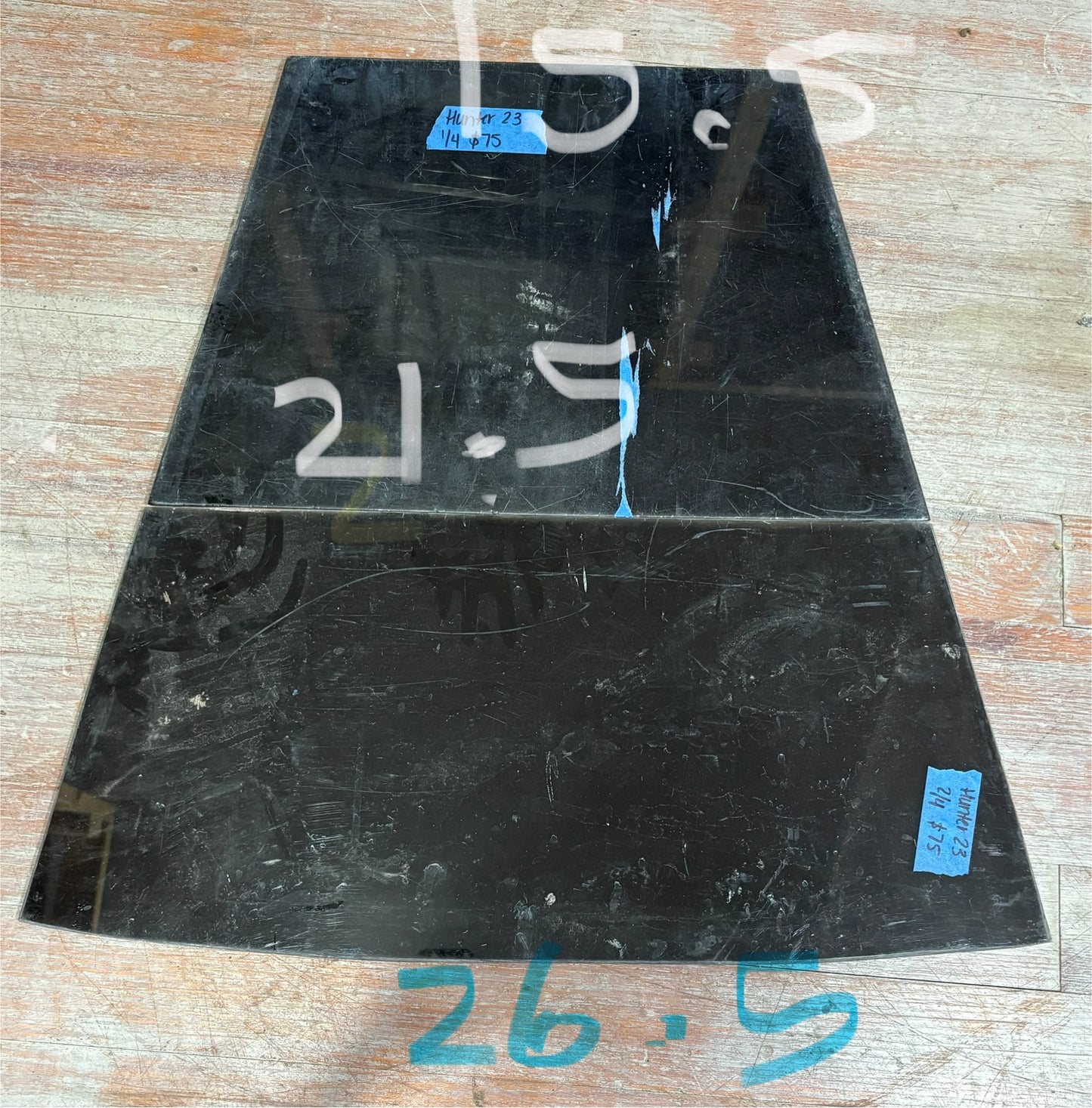 Hunter 23 Plexi Glass Companion Way Boards