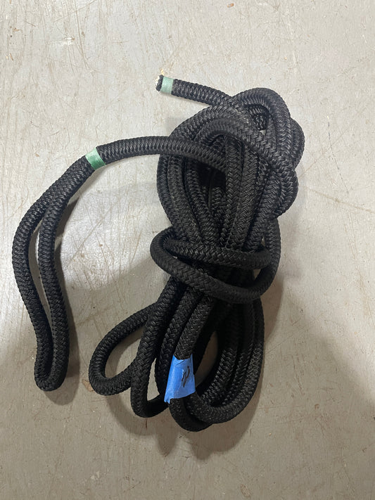 7/16" Black Dock Line - DIFFERENT LENGTHS