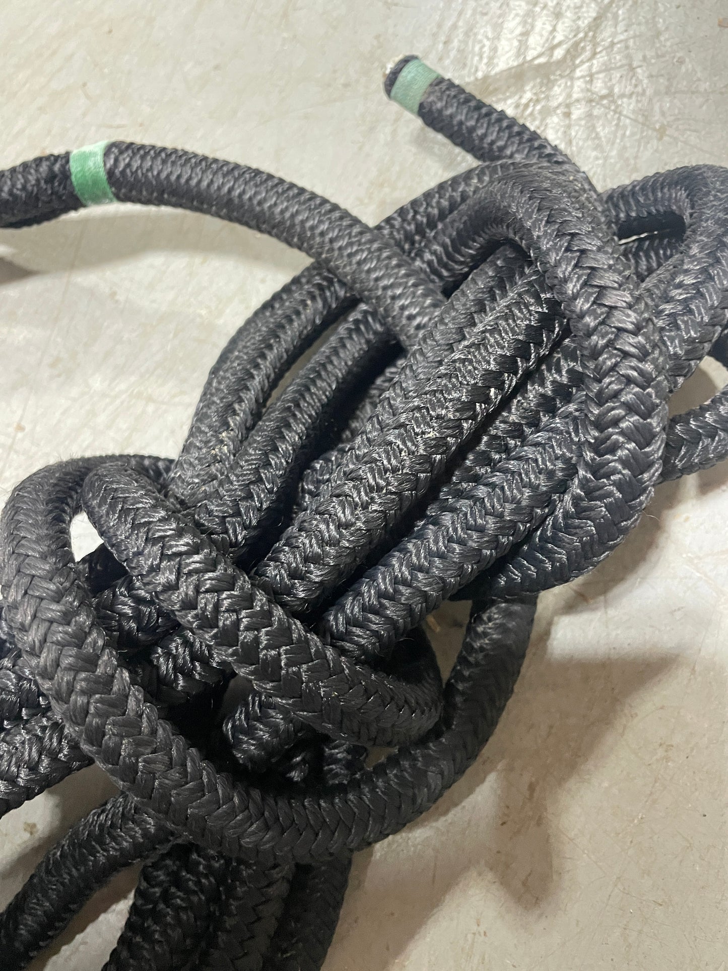 7/16" Black Dock Line - DIFFERENT LENGTHS