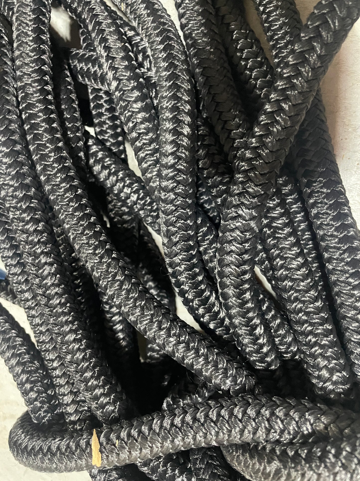 55' OF 9/16" BLACK BRAIDED LINE