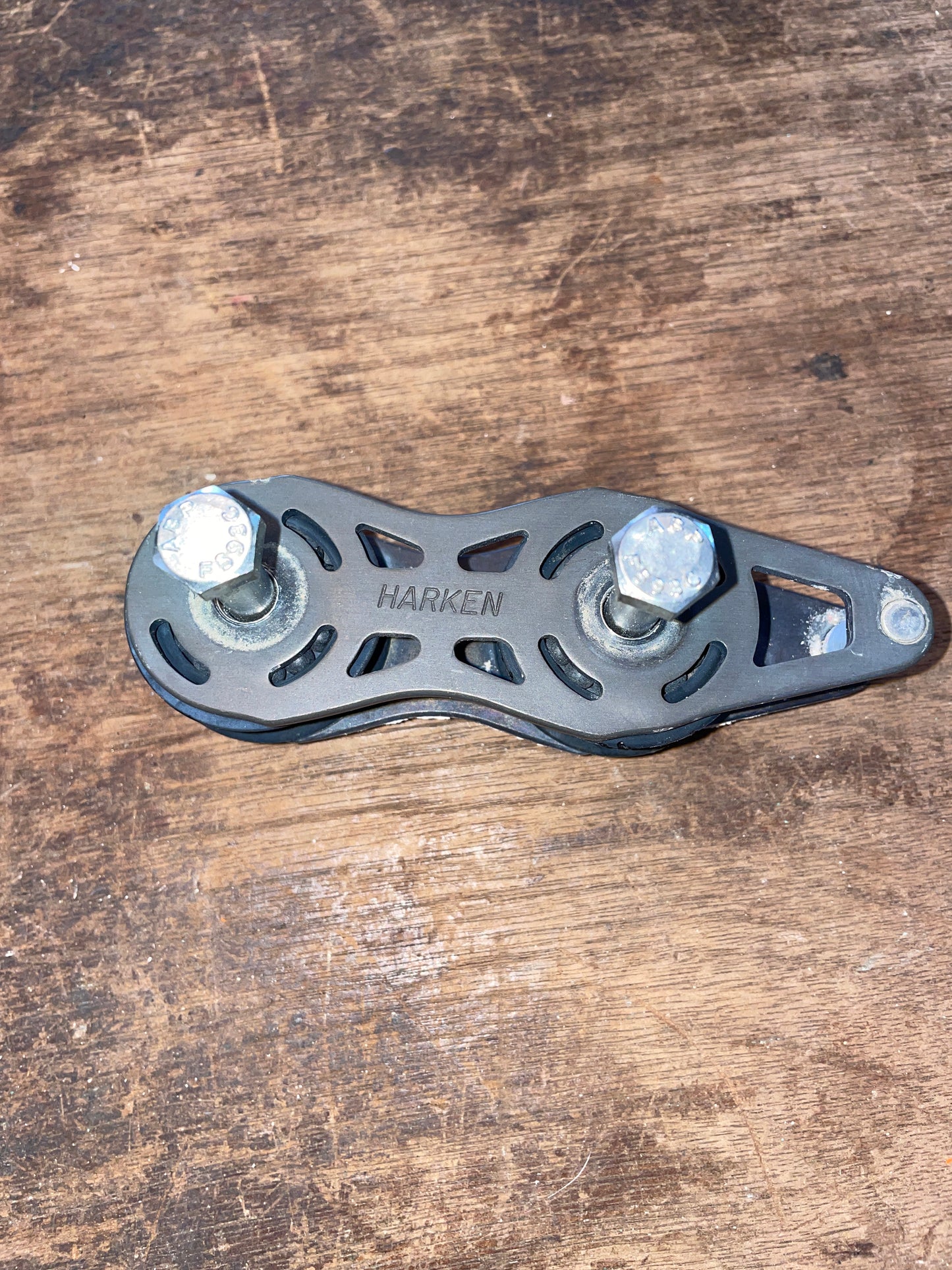 Harken Cheek Block Double 1 5/8” Sheave- 1/2” Line