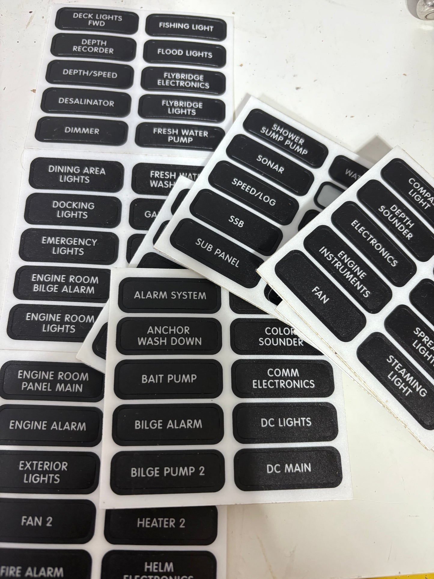 Lot of Panel Stickers