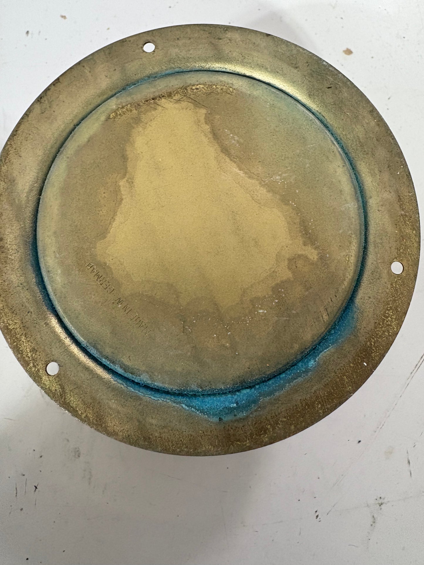 Weems and Plath Bronze Clock 3"