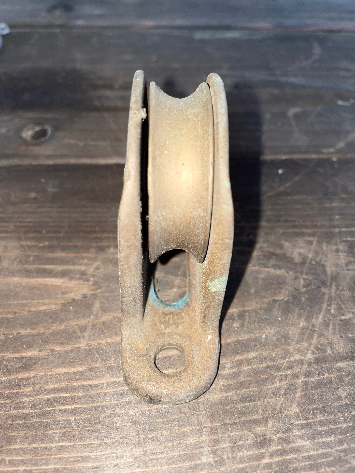 Wilcox Crittenden Brass Single Cheek Block 2 1/4” Sheave- 7/16” Line