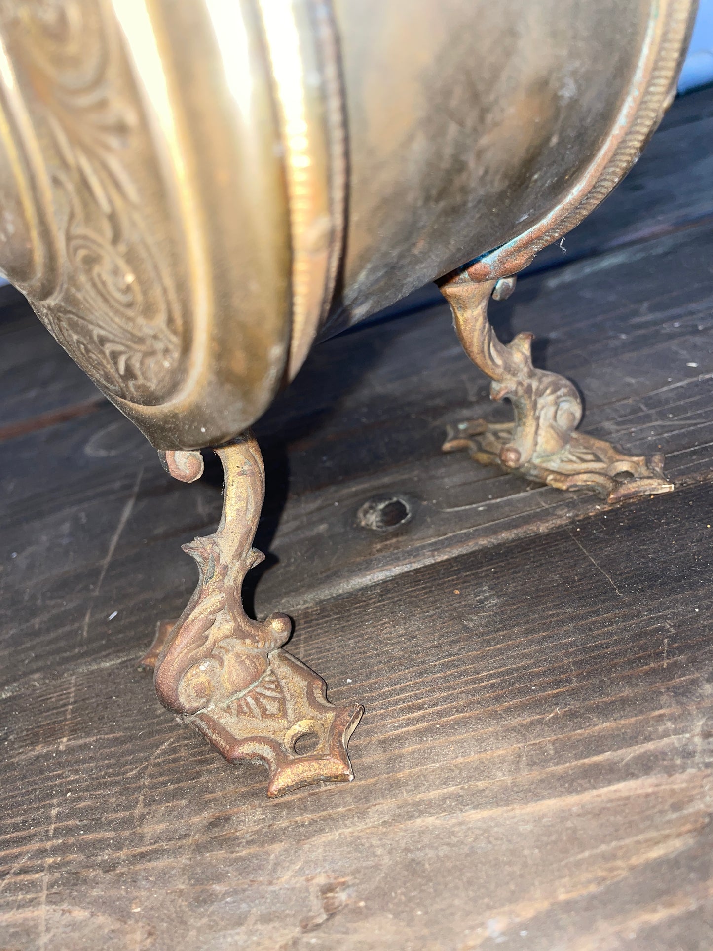 Vintage Brass Page Bros & Co. Oil Lamp