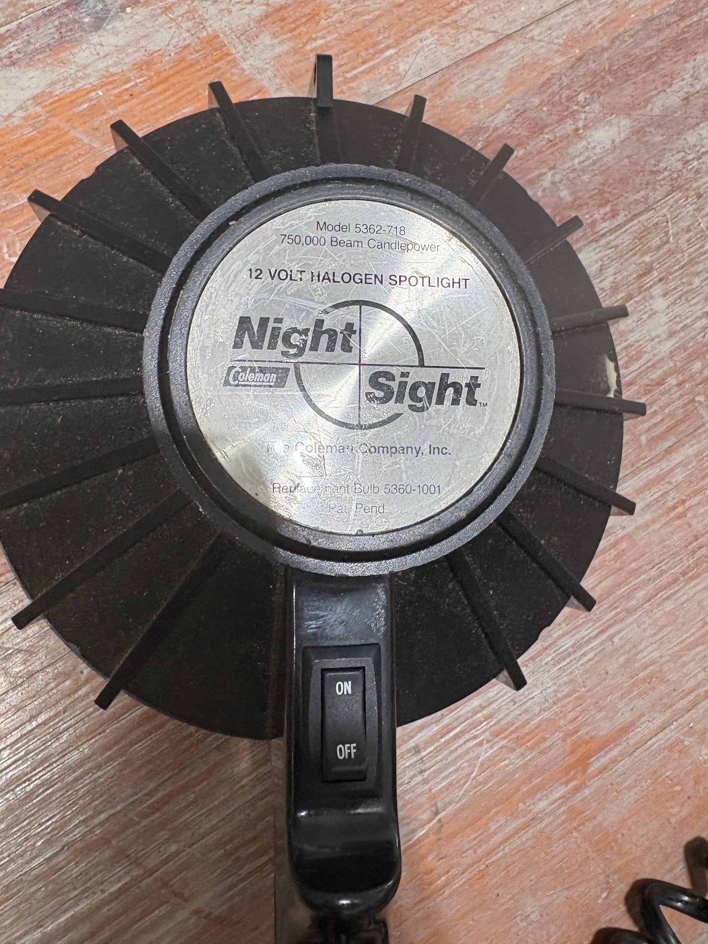 Coleman Night Sight 12 Volt Halogen Spotlight