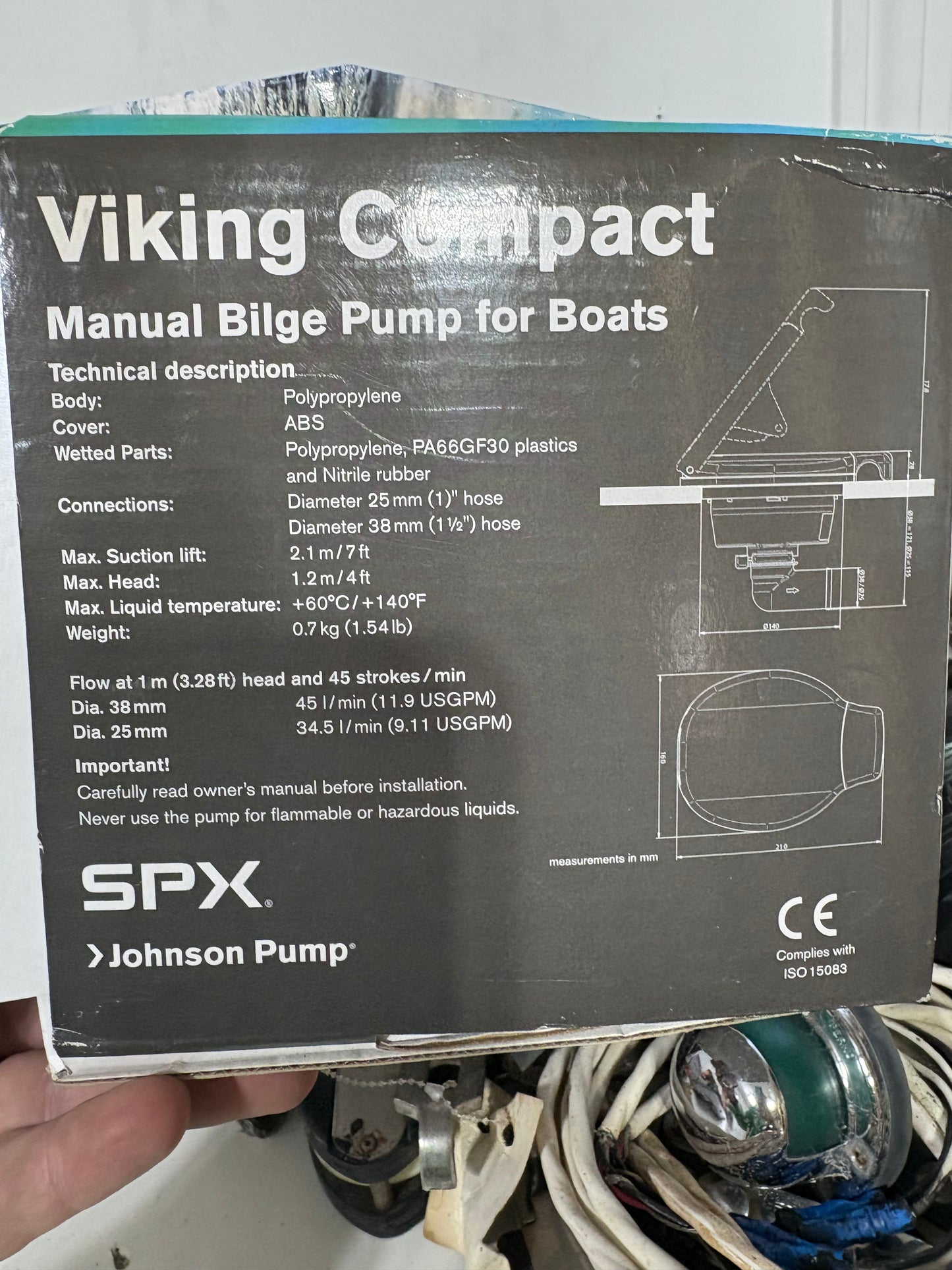 Viking Compact Manual Bilge Pump