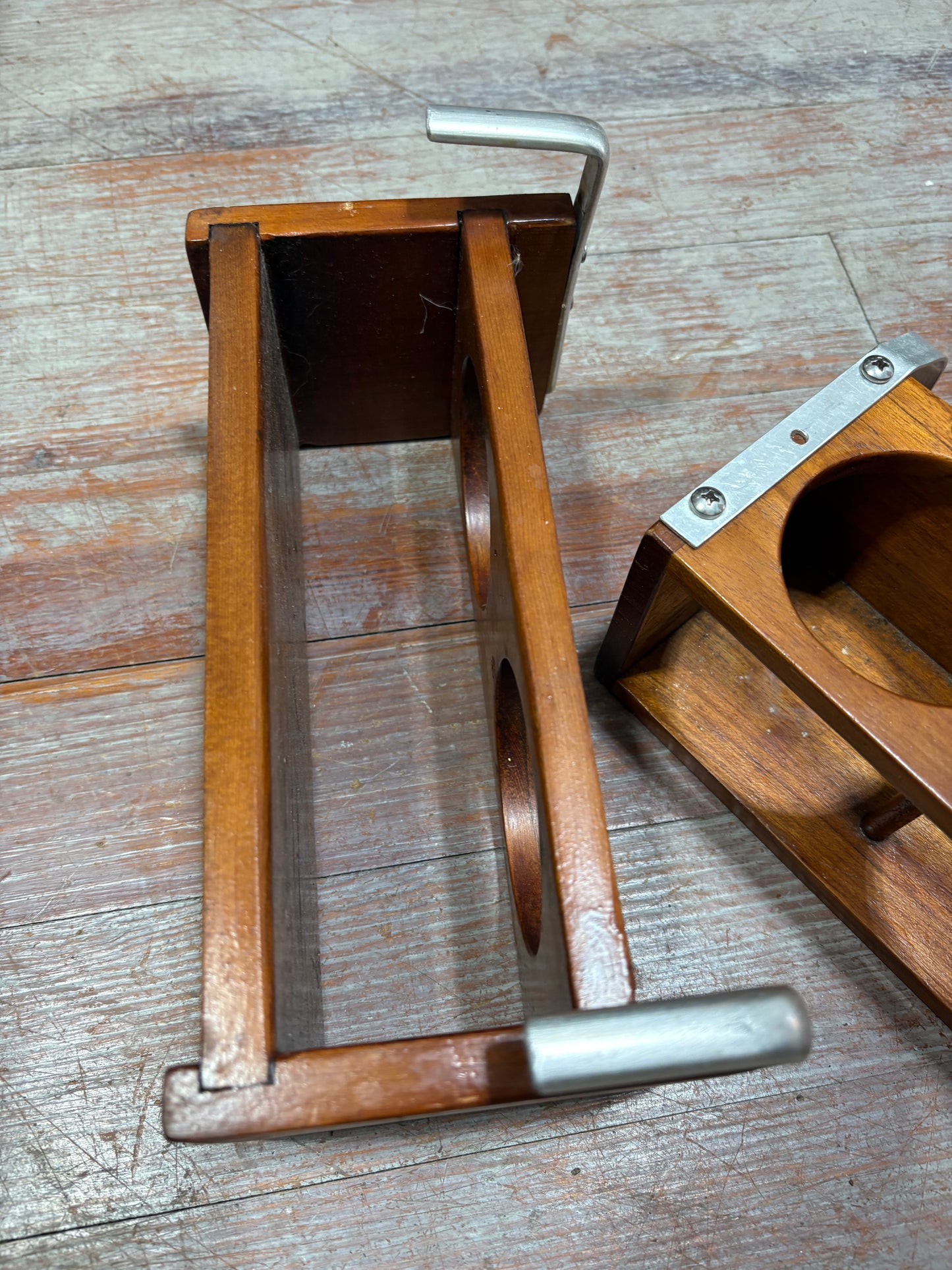 Teak Cup Holders off Tartan 34C Pair