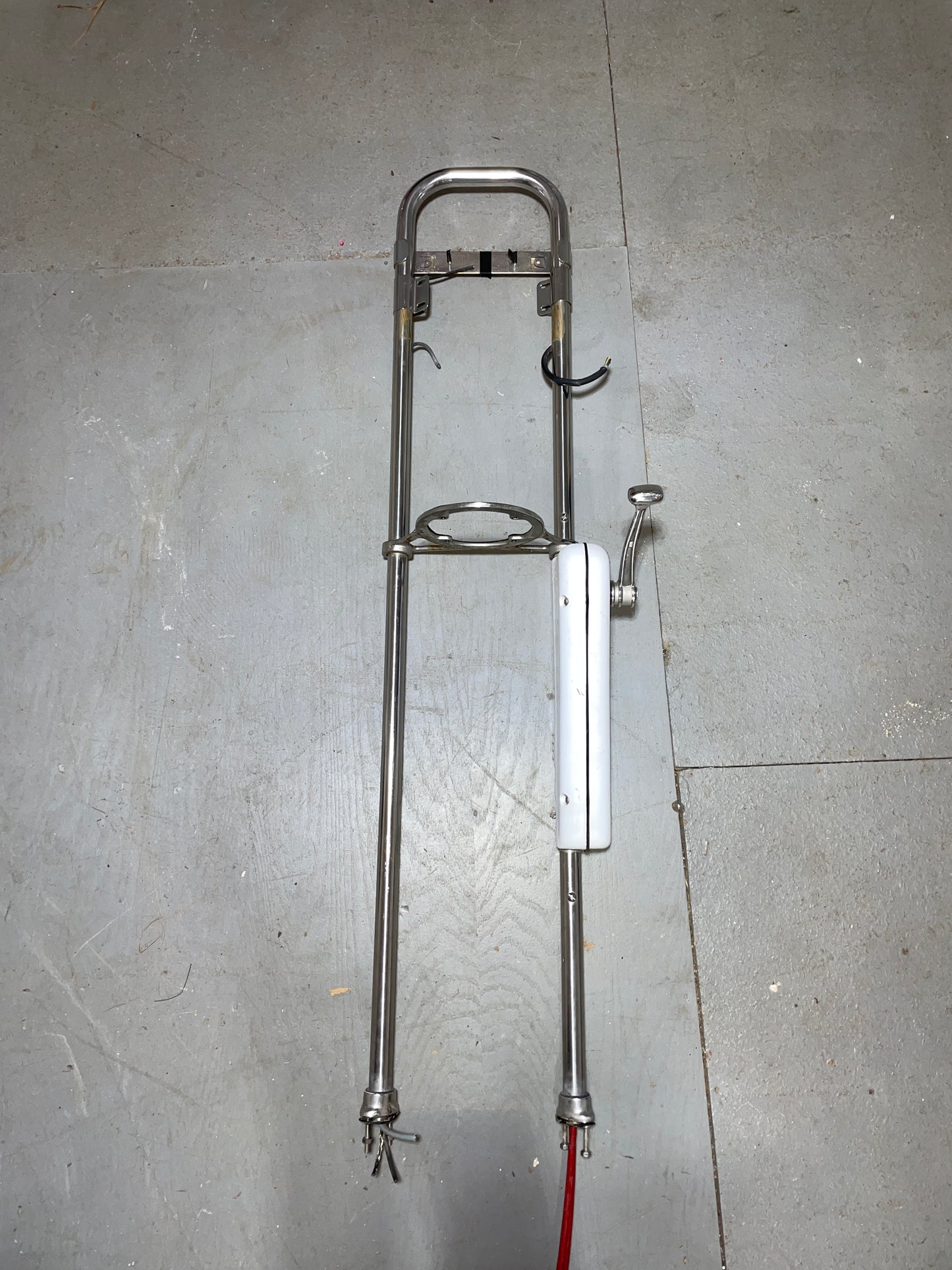 54” Stainless Steel Pedestal Guard With Single Lever Engine Control For Edson Pedestal