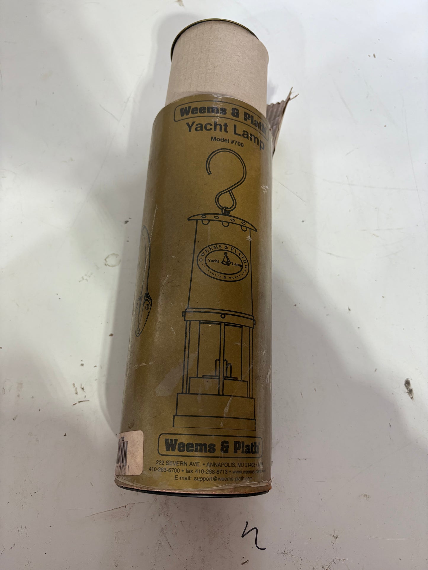 Weems and Plath Brass Yacht Lamp Model #700