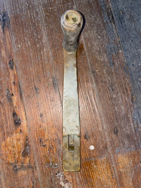 Vintage Bronze 11" Long Winch Handle- 1 1/2” Insert