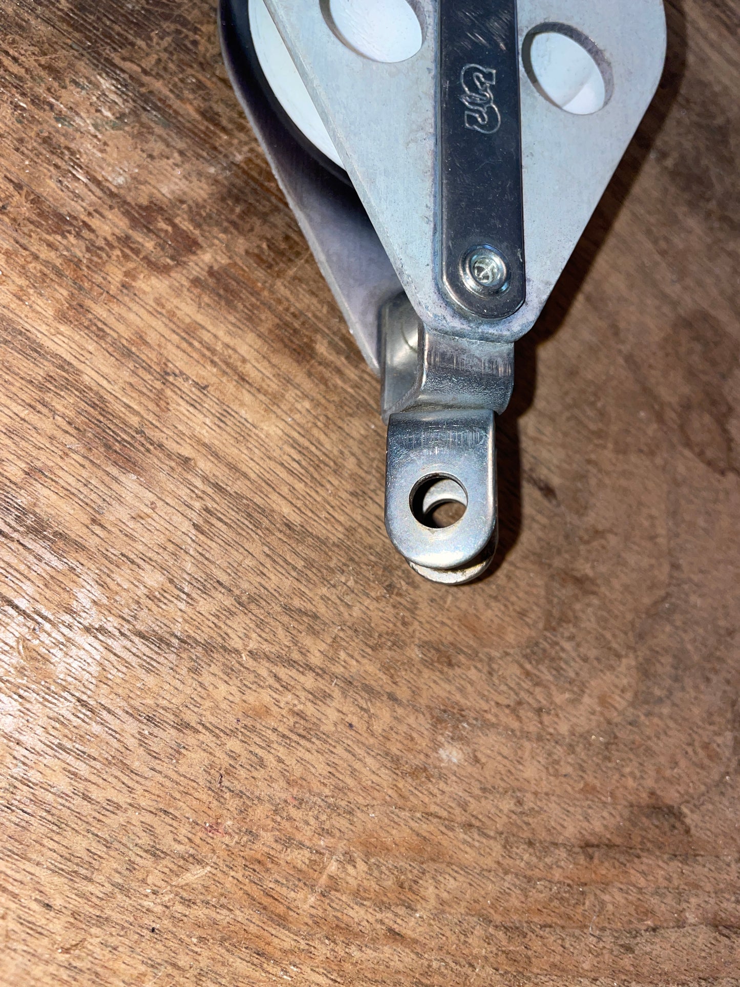 Schaefer Fiddle Block- 2 1/2” & 1 3/4” Sheaves- 7/16” Line