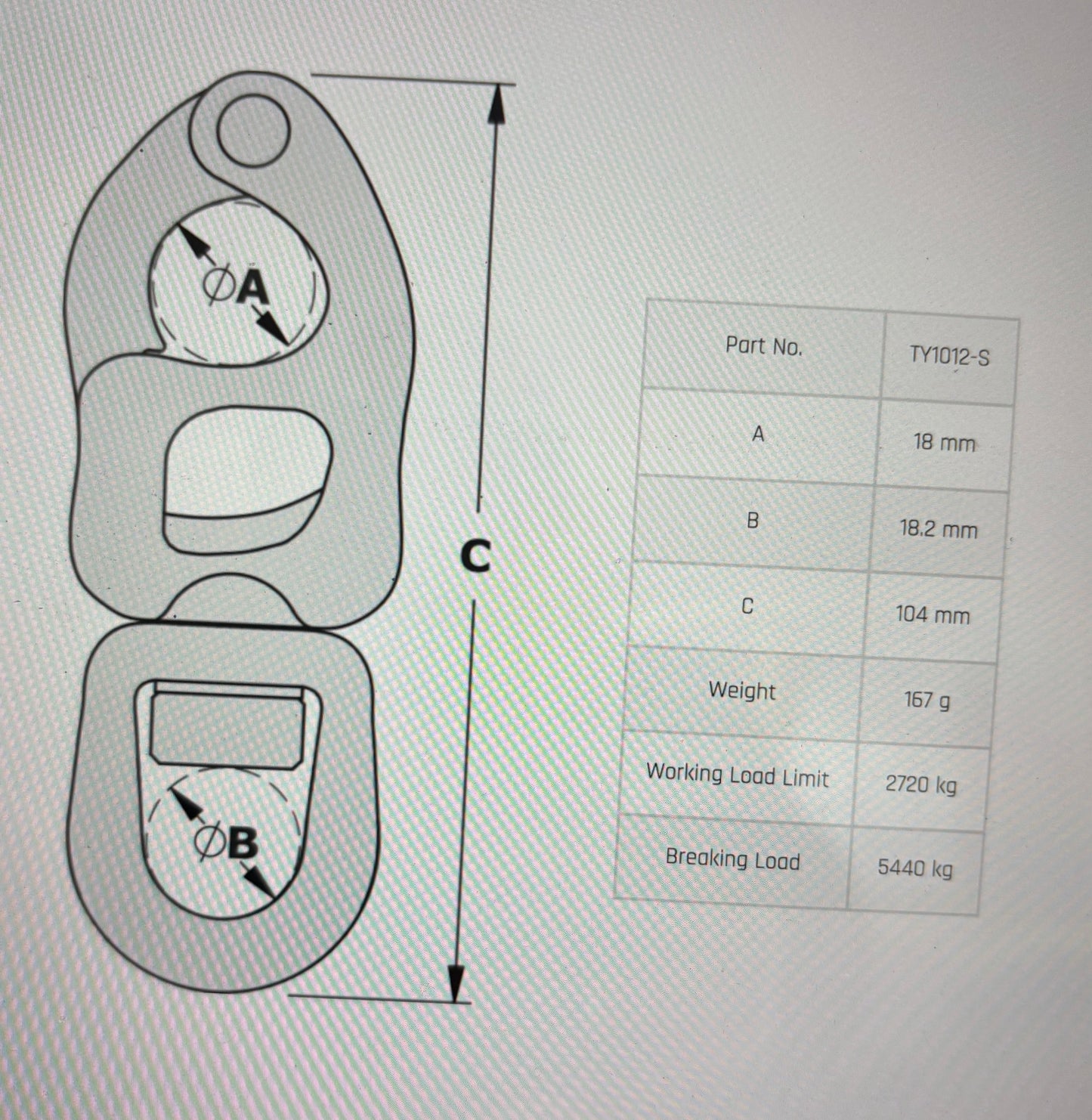 Tylaska T12 Standard Bale Trigger Snap Shackle
