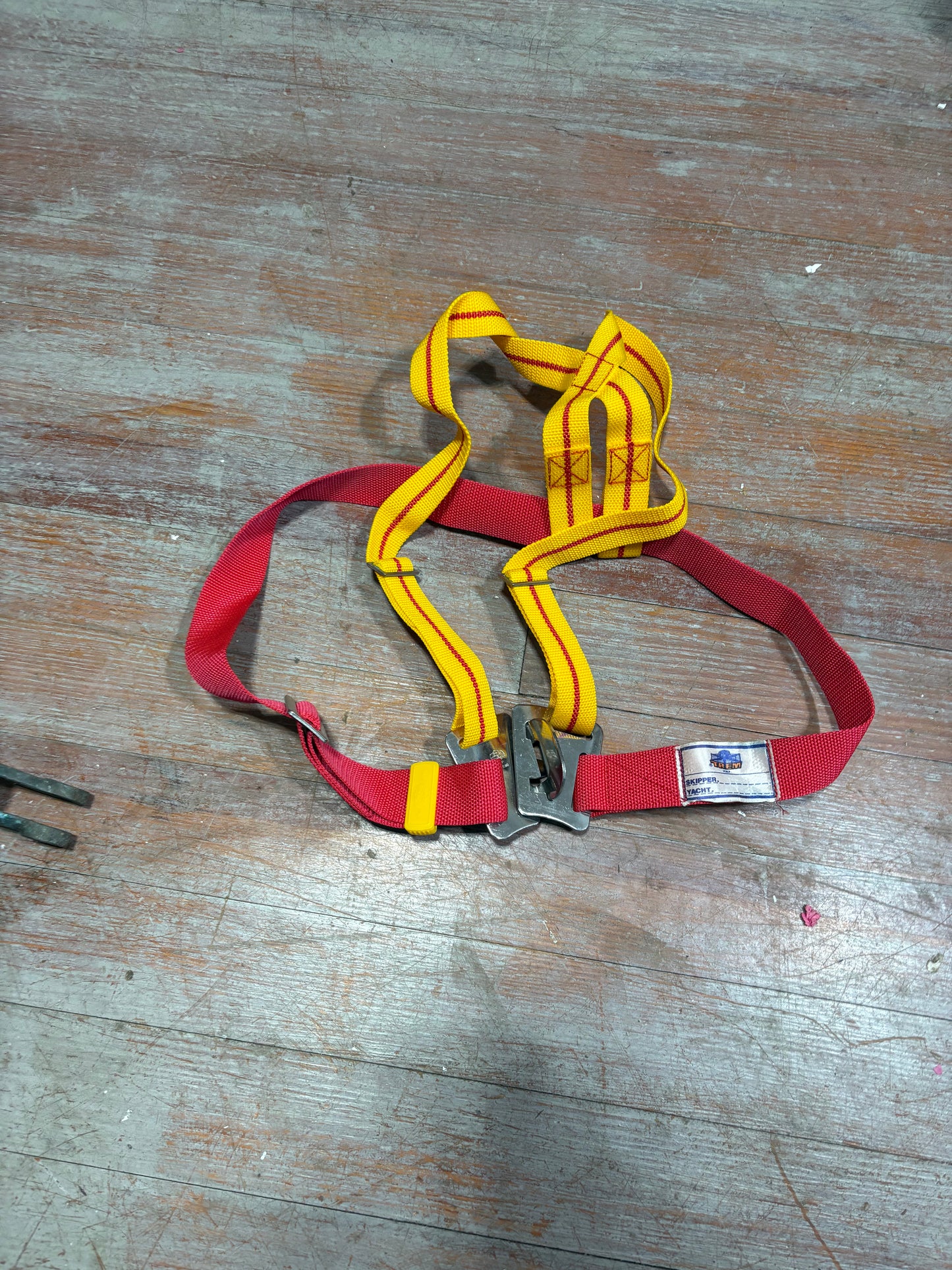 Trem Marine Strapping Adult Body Safety Boating Harness Orange Stainless Steel