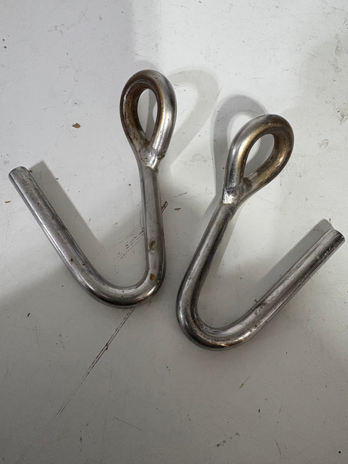 Pair Stainless Steel Hooks