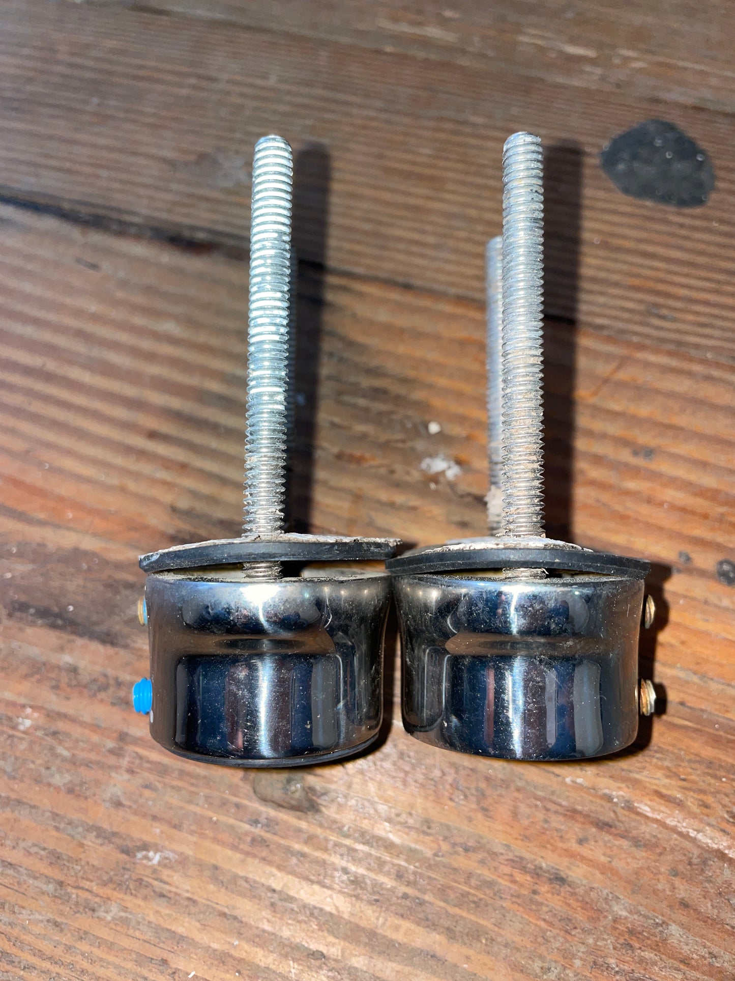 Pair Edson Stainless Steel Pedestal Guard Feet- 1 1/4”