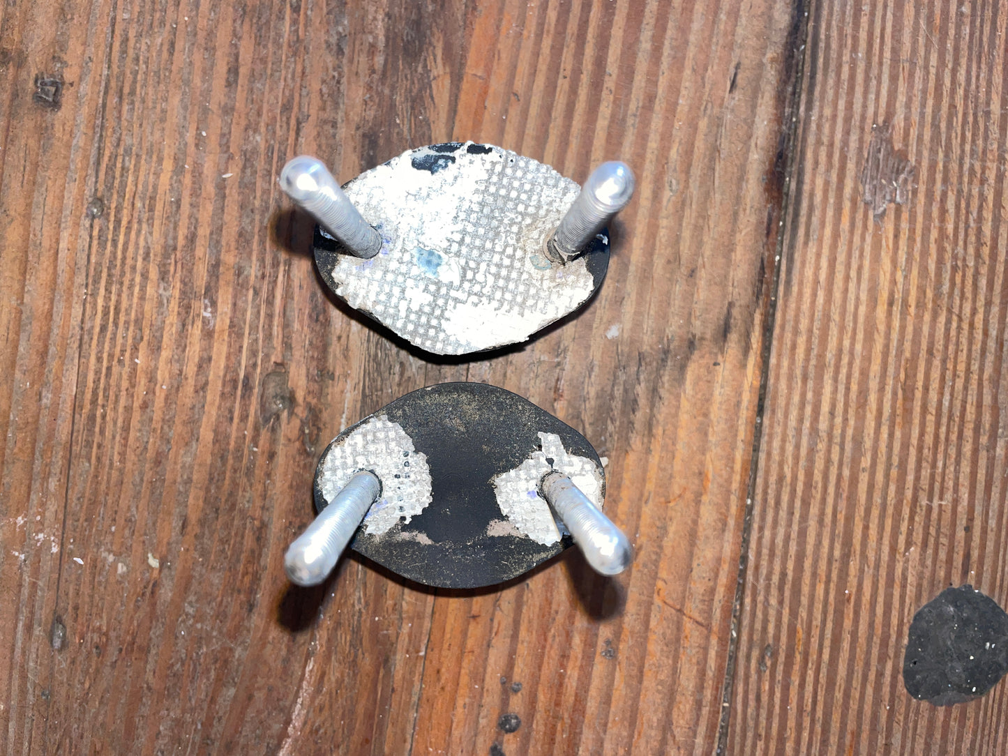 Pair Edson Stainless Steel Pedestal Guard Feet- 1 1/4”