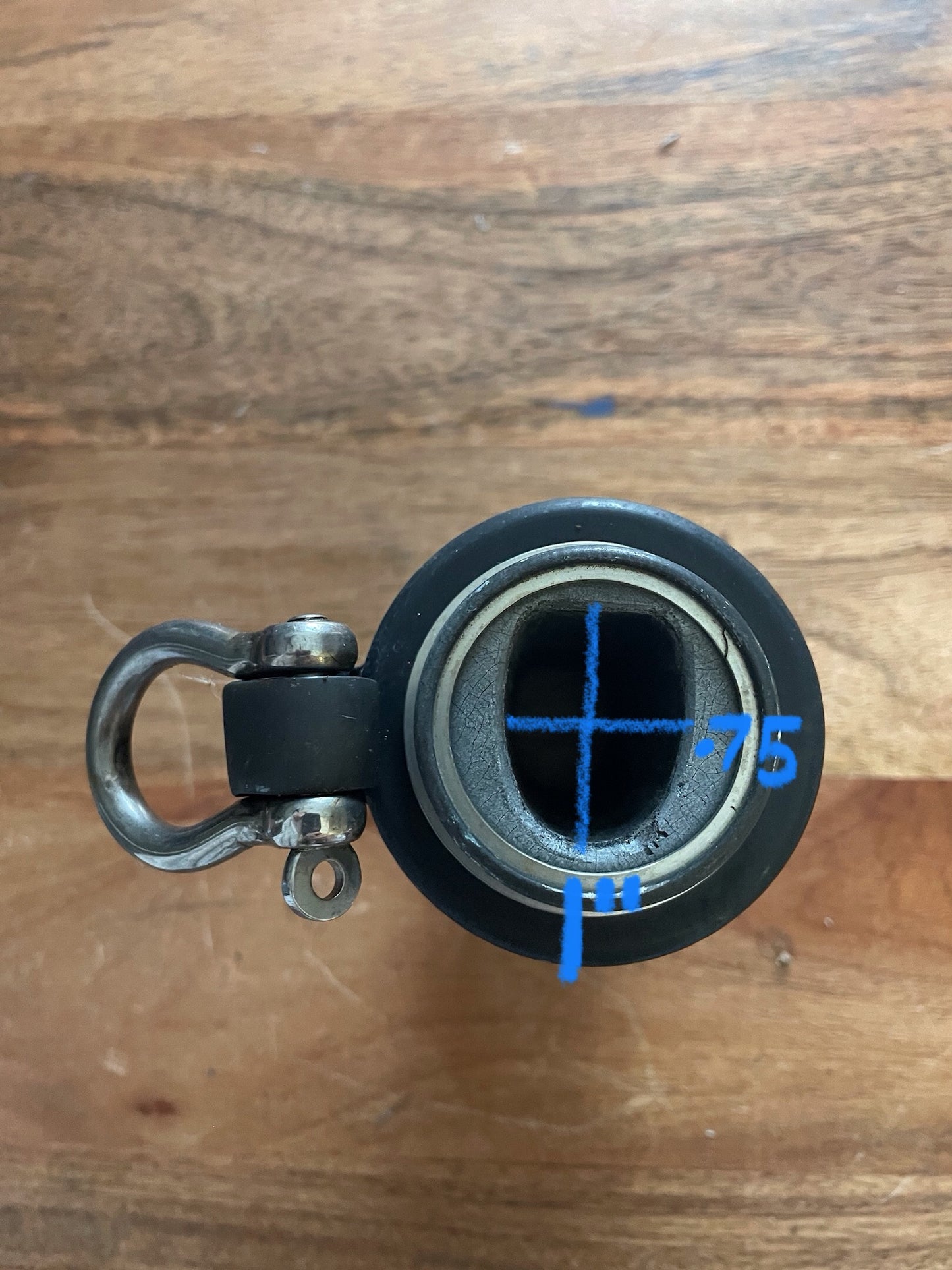 Small Furler Upper Swivel - 1” x 3/4” Extrusion Size