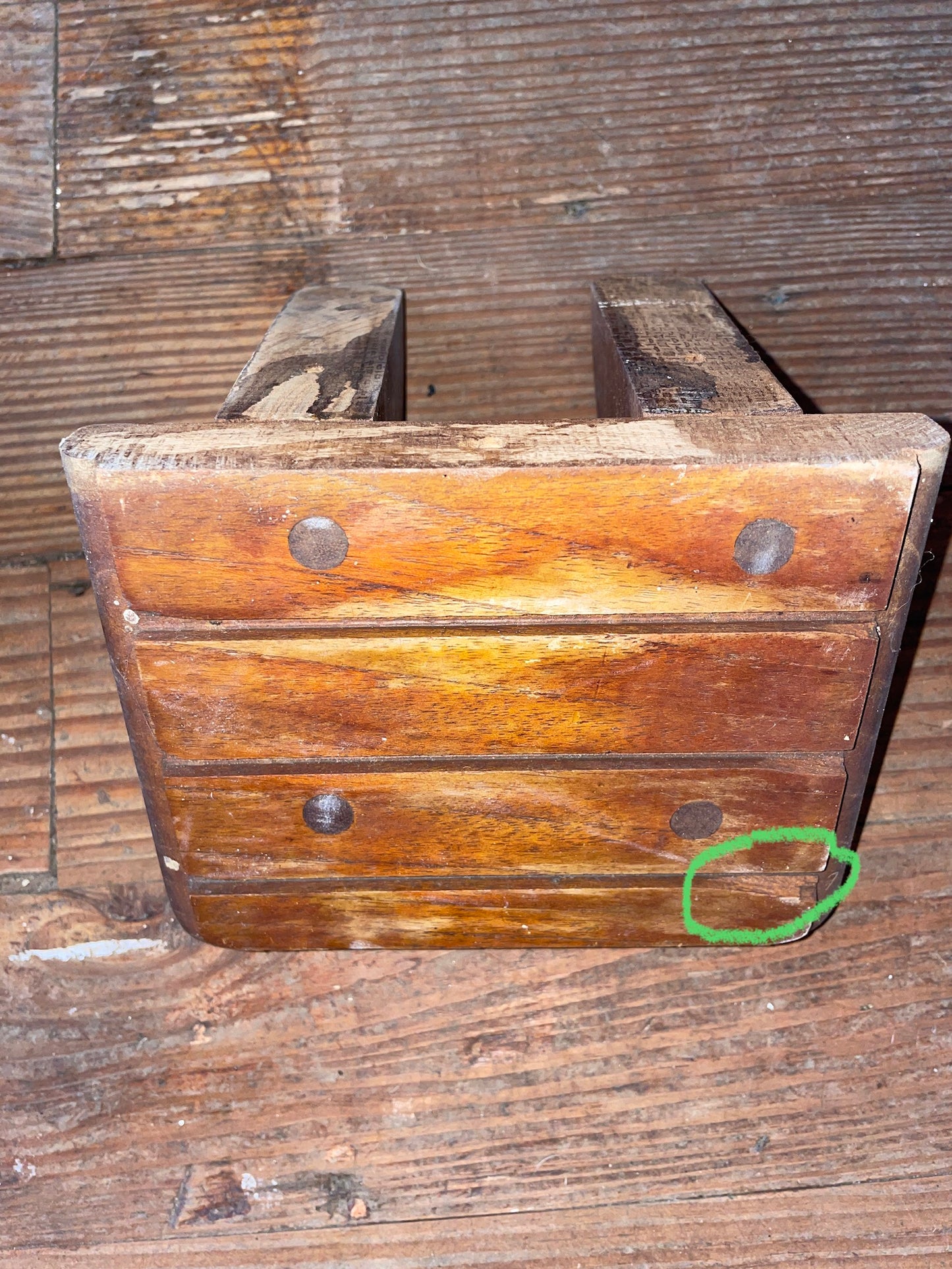 Teak 6” x 4 7/8” Single Step