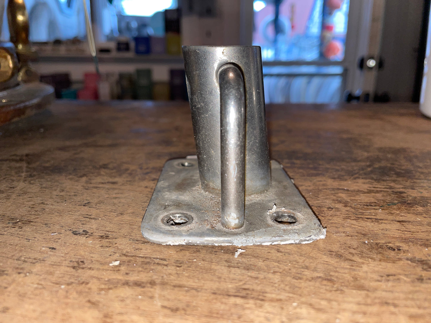SS 1” Angled Stanchion Base
